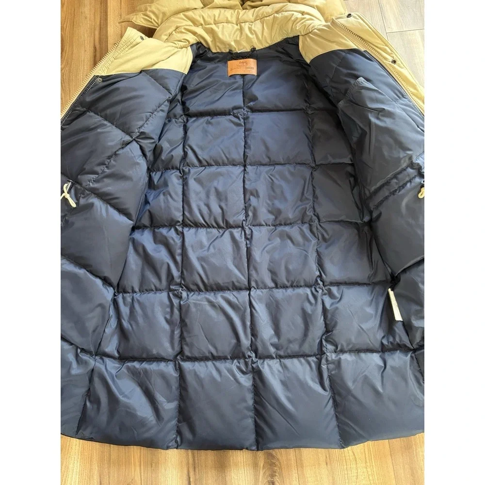 Vintage Black Sheep Brand Down Puffer Hunting Coat Jacket Field Tan Sz‎ XL Men's